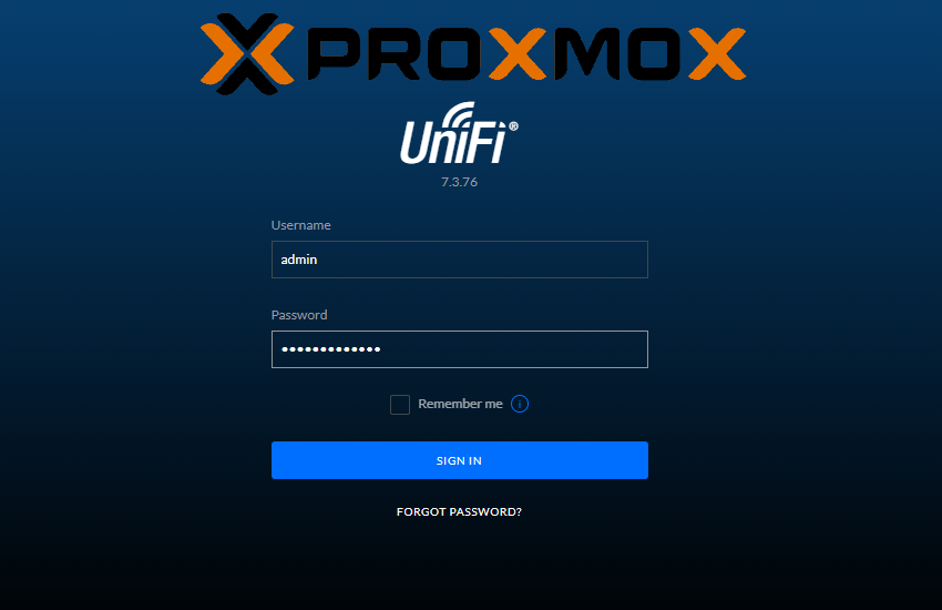 Proxmox Unifi