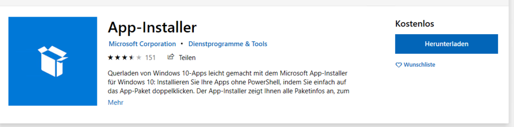 Microsoft Winget Install Windows Store