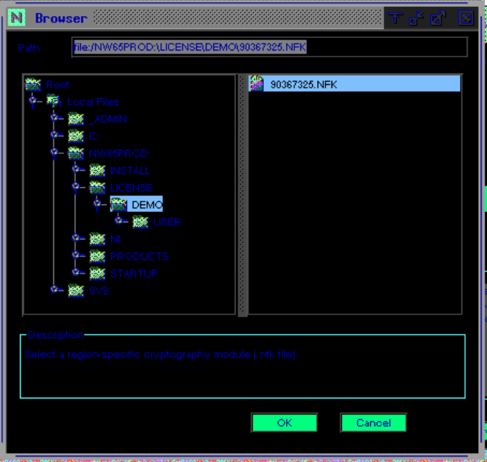 Netware 6.5 Demolizenz Pfad