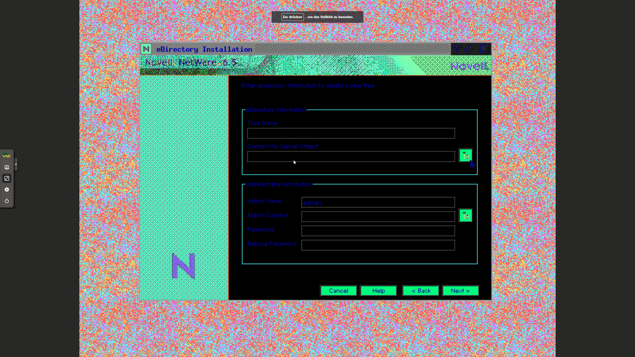 Netware 6.5 Animated GIF Novell Installation Phase 3